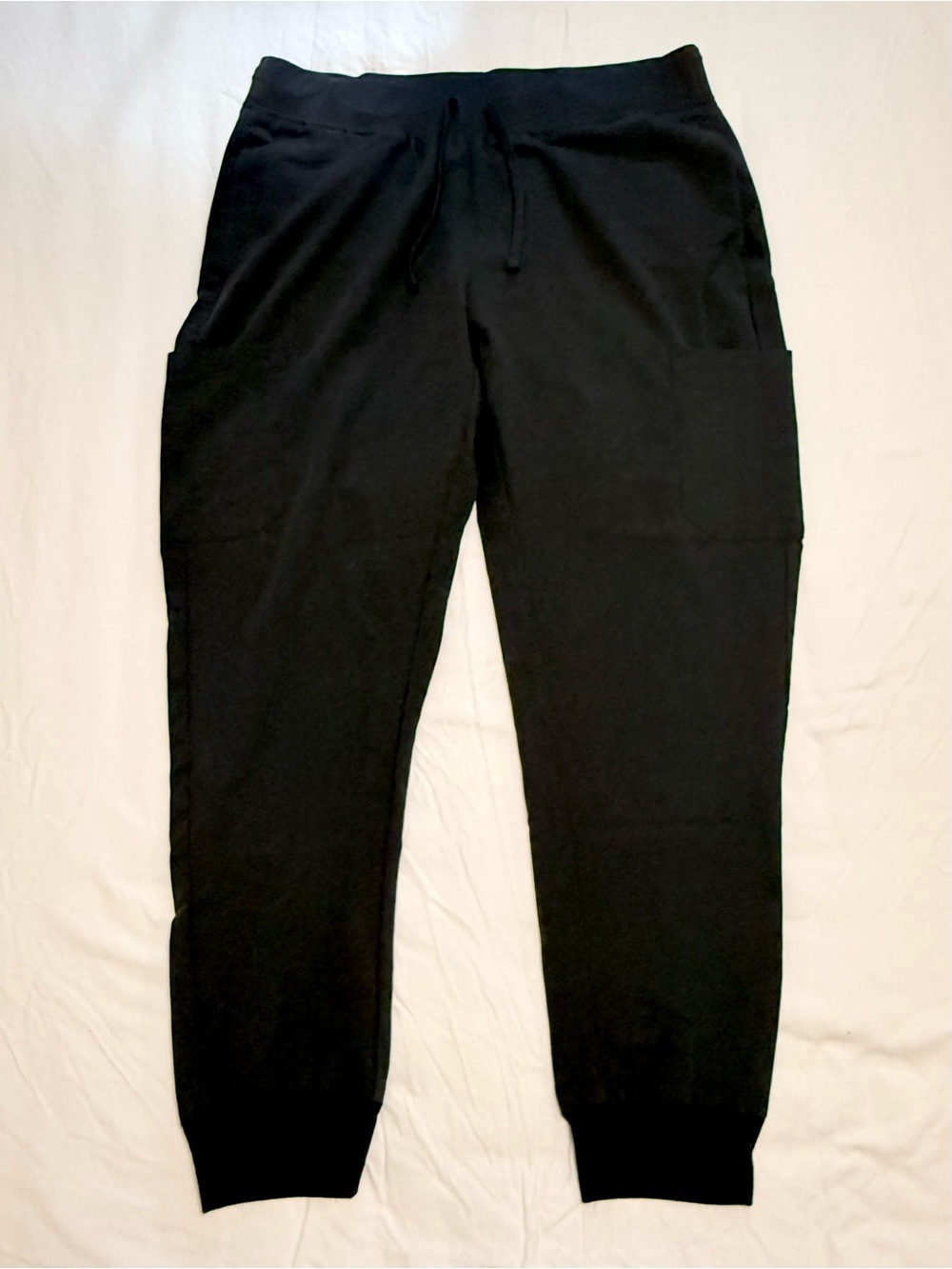 Mandala Drawstring Scrub/Jogger Pants with Side Pockets | Black